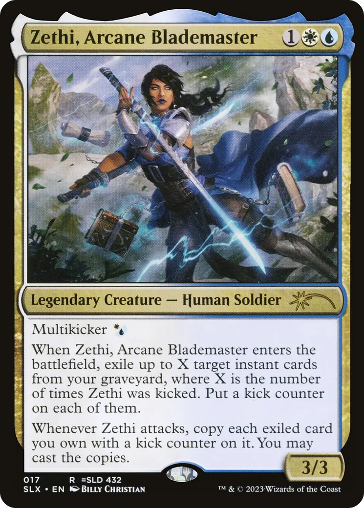 Zethi, Arcane Blademaster — Universes Within — Magic: The Gathering