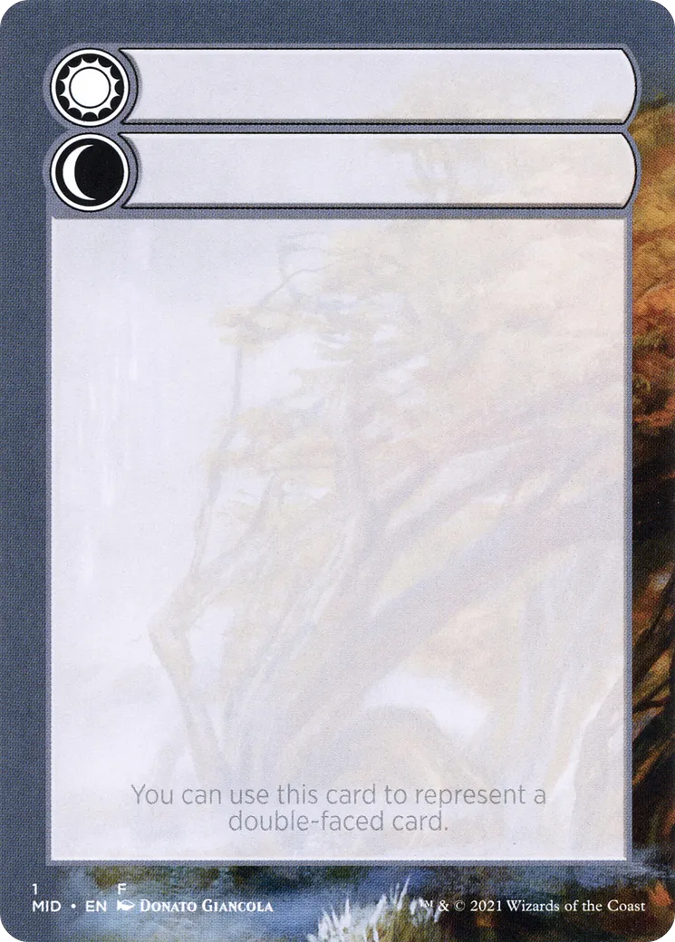 Double-Faced Substitute Card — Innistrad: Midnight Hunt Substitute Cards — Magic: The Gathering