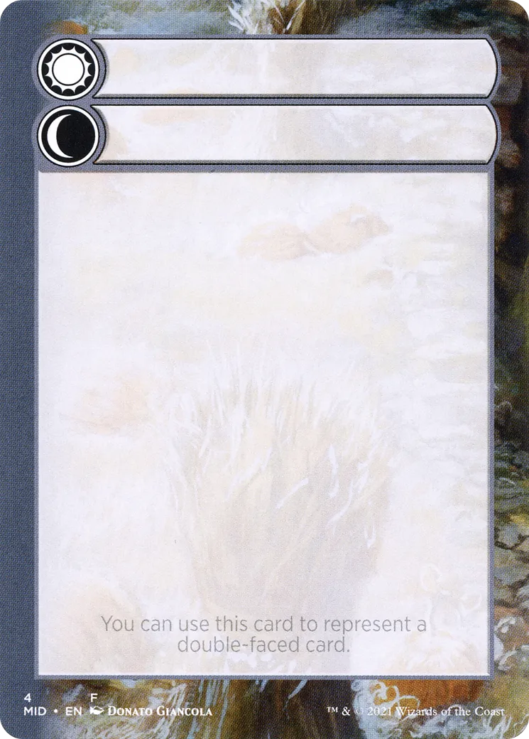 Double-Faced Substitute Card — Innistrad: Midnight Hunt Substitute Cards — Magic: The Gathering