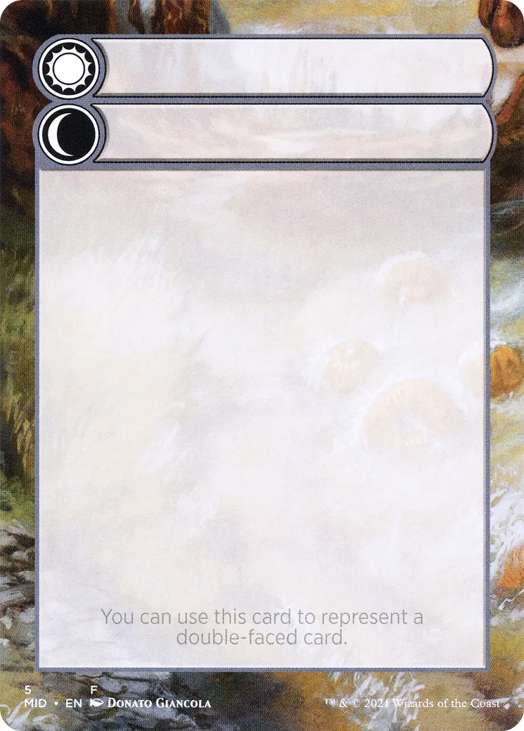 Double-Faced Substitute Card — Innistrad: Midnight Hunt Substitute Cards — Magic: The Gathering