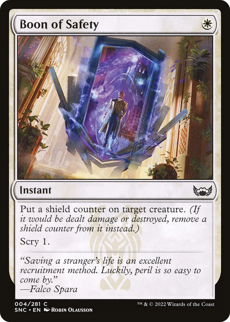 Boon of Safety — Streets of New Capenna — Magic: The Gathering