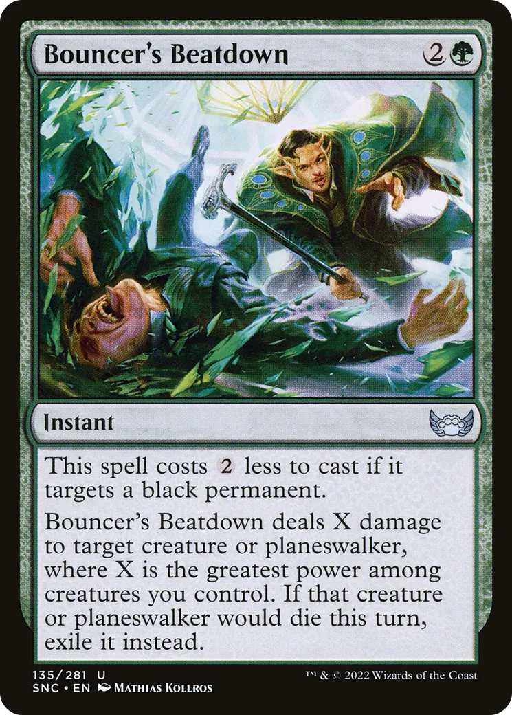 Passage à tabac par le videur — Streets of New Capenna — Magic: The Gathering