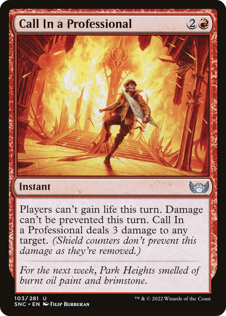 Call In a Professional — Streets of New Capenna — Magic: The Gathering