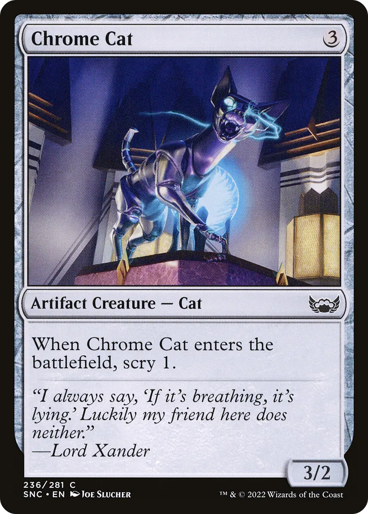 Chrome Cat — Streets of New Capenna — Magic: The Gathering