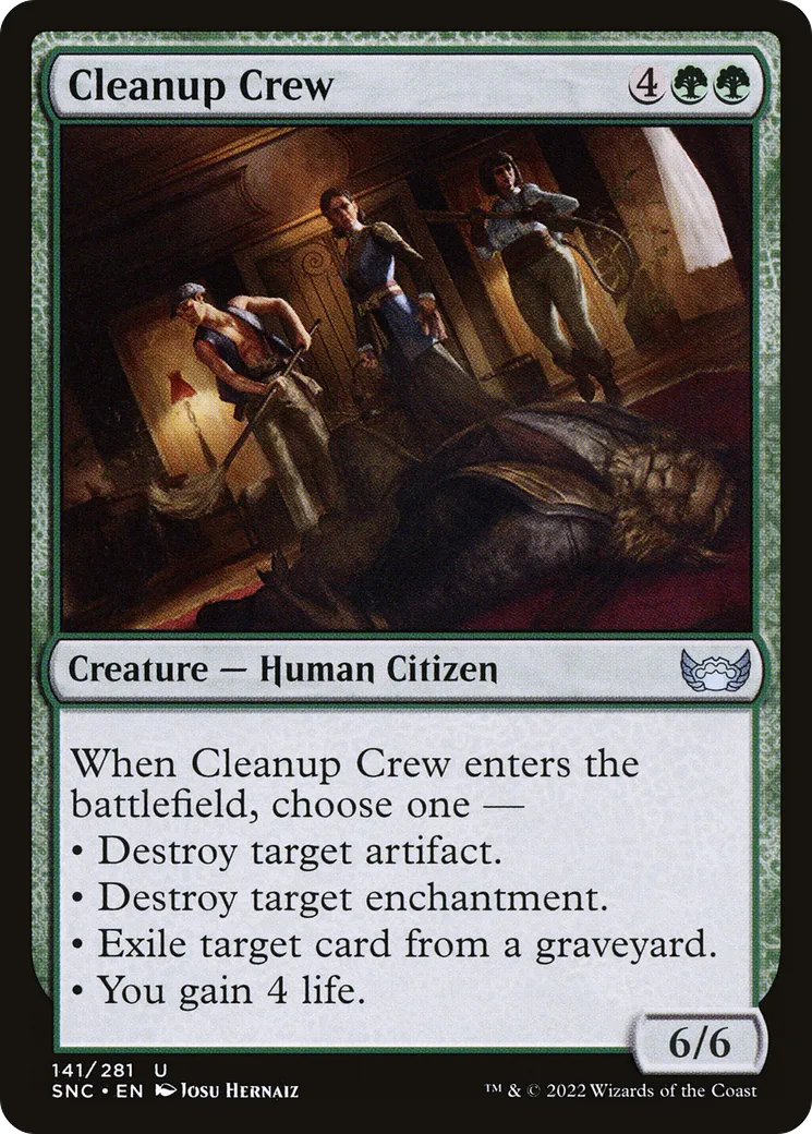 Équipe de nettoyage — Streets of New Capenna — Magic: The Gathering
