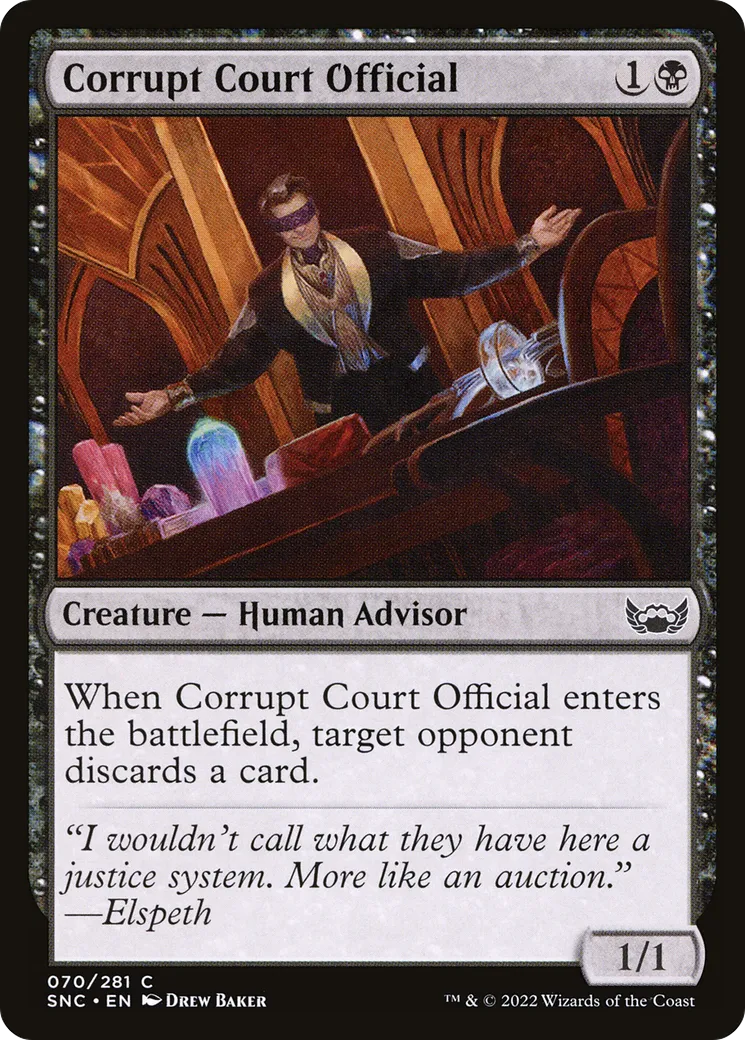 Corrupt Court Official — Streets of New Capenna — Magic: The Gathering