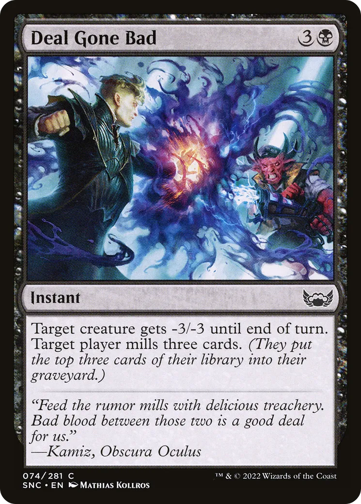 Une transaction qui finit mal — Streets of New Capenna — Magic: The Gathering