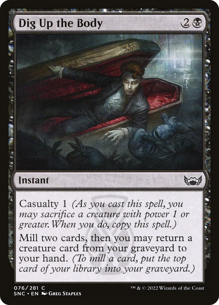 Dig Up the Body — Streets of New Capenna — Magic: The Gathering