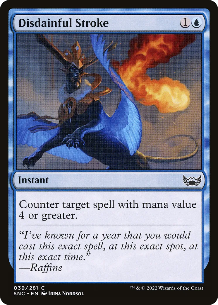 Disdainful Stroke — Streets of New Capenna — Magic: The Gathering