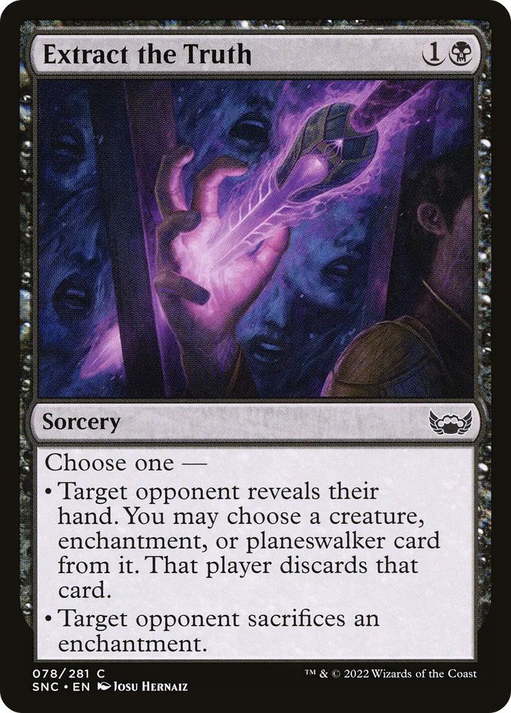 Extract the Truth — Streets of New Capenna — Magic: The Gathering