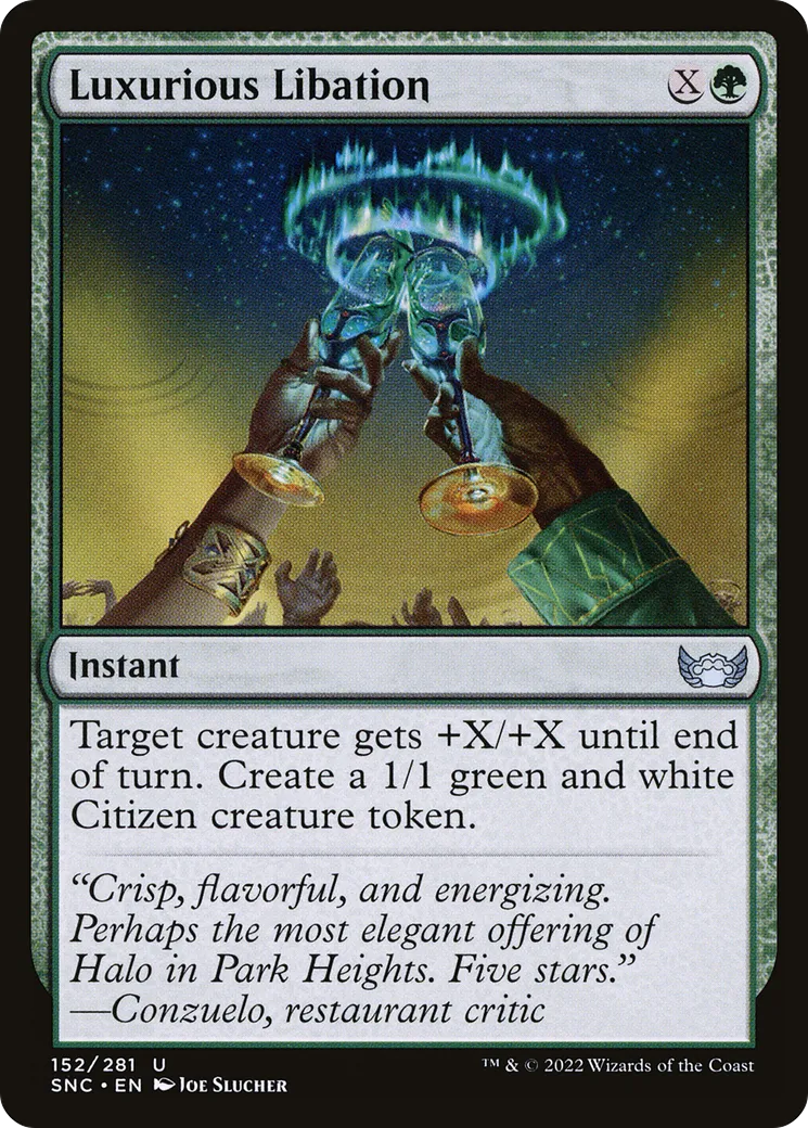 Luxurious Libation — Streets of New Capenna — Magic: The Gathering