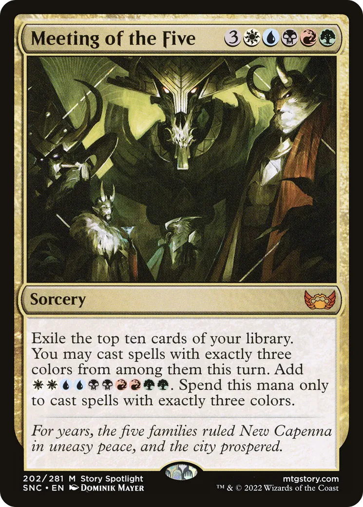 Réunion des Cinq — Streets of New Capenna — Magic: The Gathering