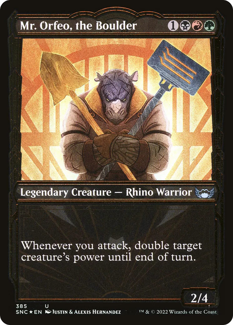Mr. Orfeo, the Boulder — Streets of New Capenna — Magic: The Gathering