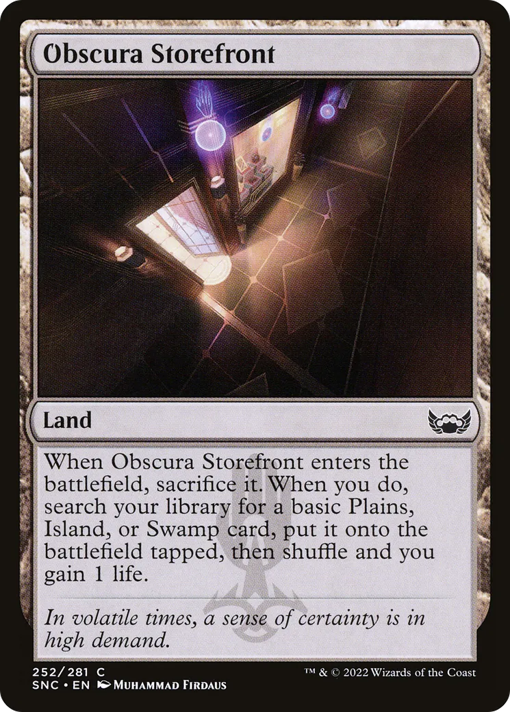 Obscura Storefront — Streets of New Capenna — Magic: The Gathering