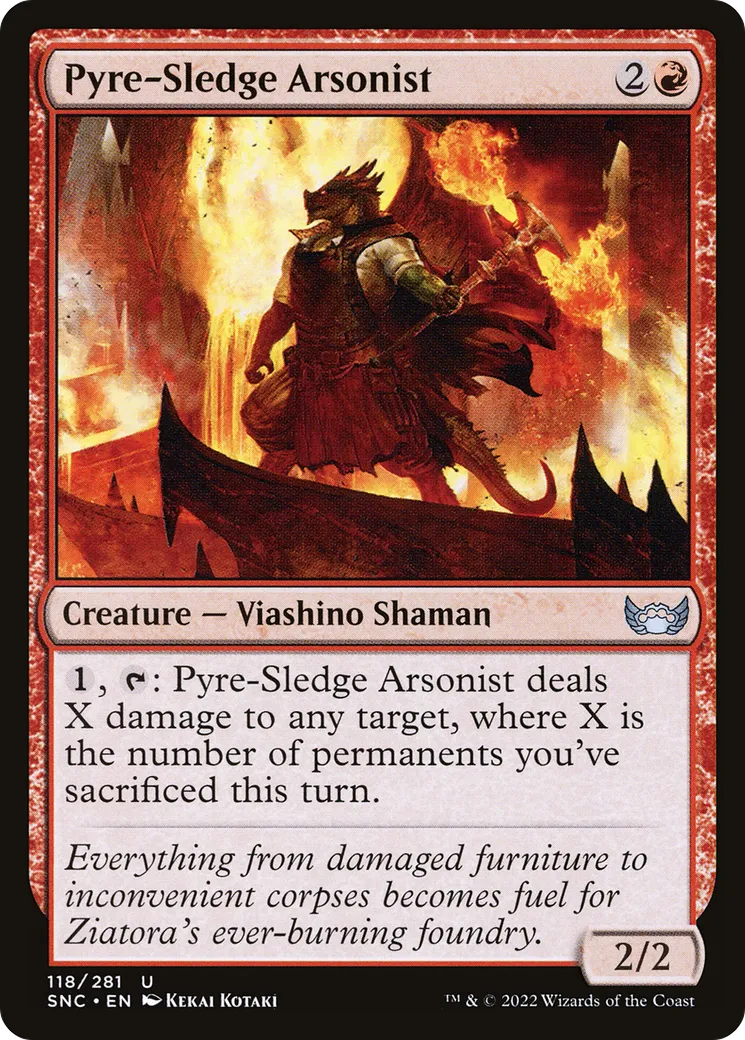 Incendiaire à la masse-bûcher — Streets of New Capenna — Magic: The Gathering
