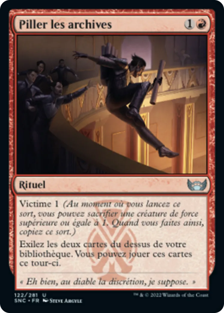 Piller les archives — Streets of New Capenna — Magic: The Gathering