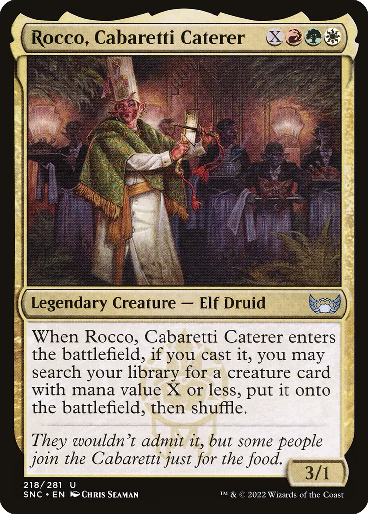 Rocco, cuisinier des Cabaretti — Streets of New Capenna — Magic: The Gathering
