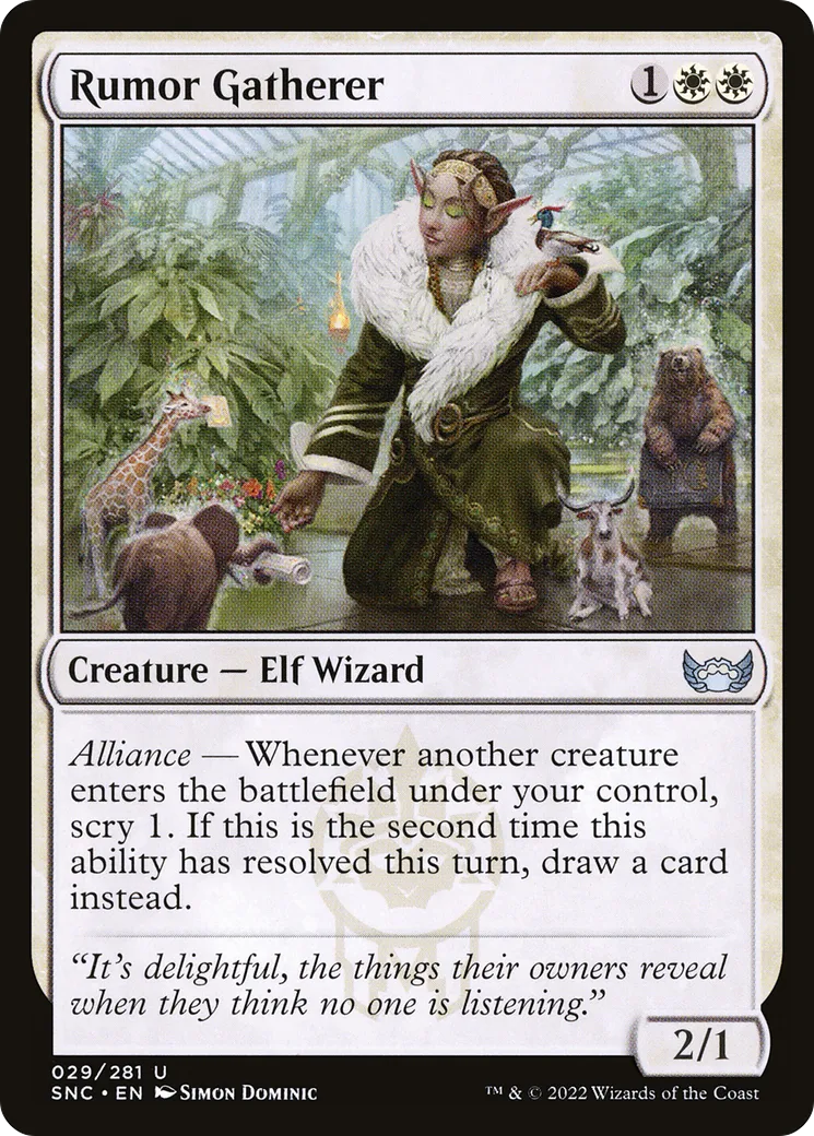 Rumor Gatherer — Streets of New Capenna — Magic: The Gathering