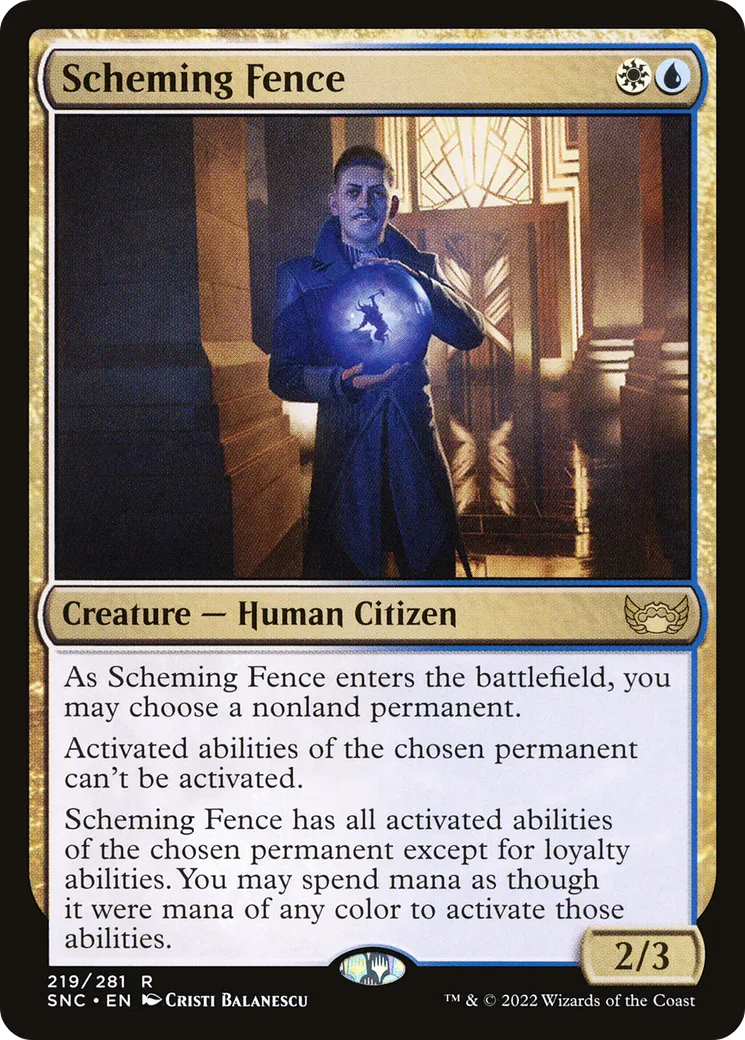Scheming Fence — Streets of New Capenna — Magic: The Gathering