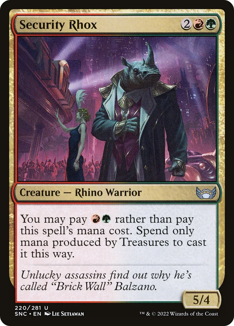 Rhox de sécurité — Streets of New Capenna — Magic: The Gathering