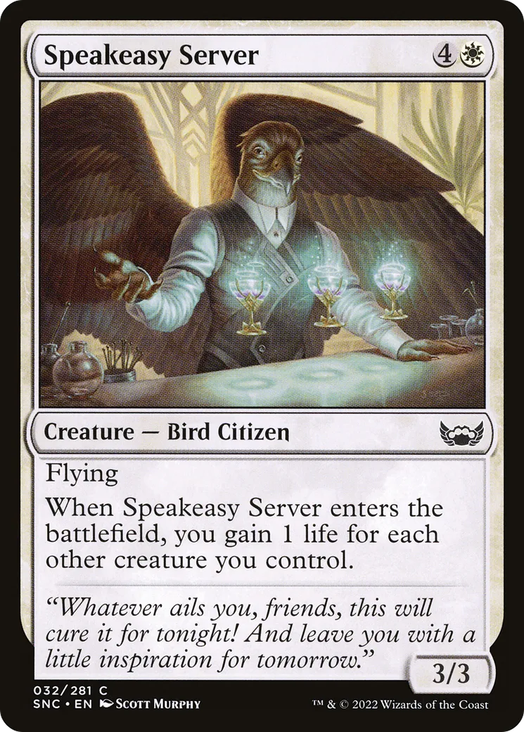 Serveur de bar clandestin — Streets of New Capenna — Magic: The Gathering