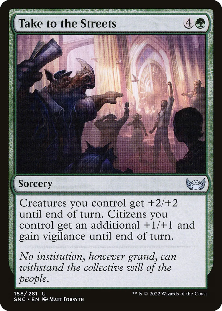 Take to the Streets — Streets of New Capenna — Magic: The Gathering