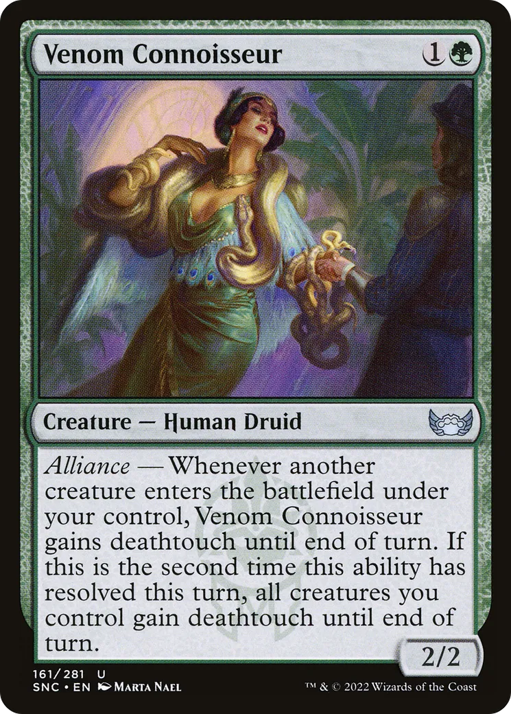 Venom Connoisseur — Streets of New Capenna — Magic: The Gathering