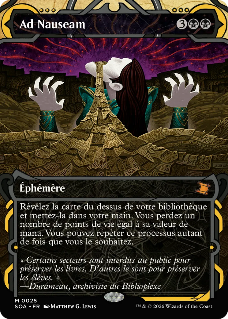 Ad Nauseam — Secrets of Strixhaven Mystical Archive — Magic: The Gathering