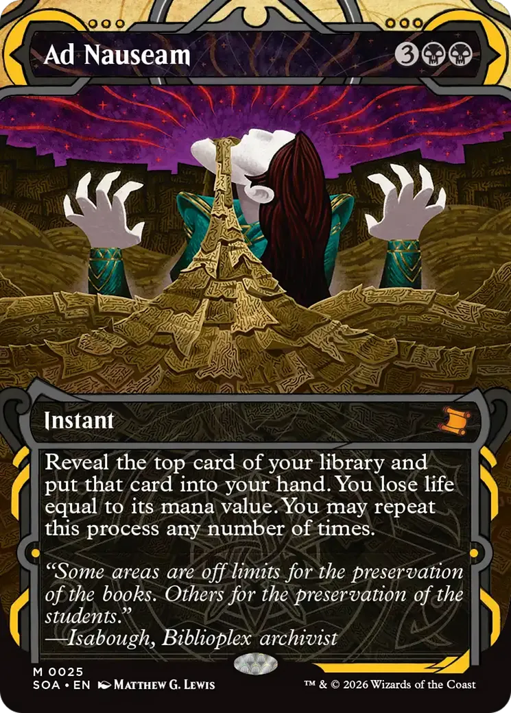Ad Nauseam — Secrets of Strixhaven Mystical Archive — Magic: The Gathering