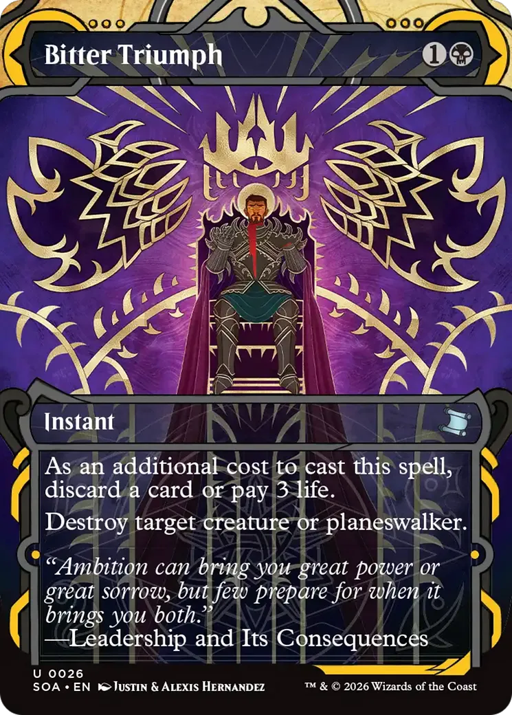 Triomphe amer — Secrets of Strixhaven Mystical Archive — Magic: The Gathering