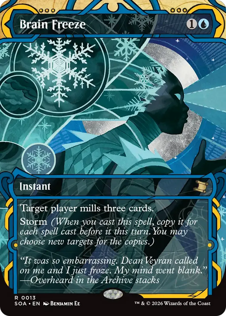 Brain Freeze from Secrets of Strixhaven Mystical Archive - Magic: The Gathering