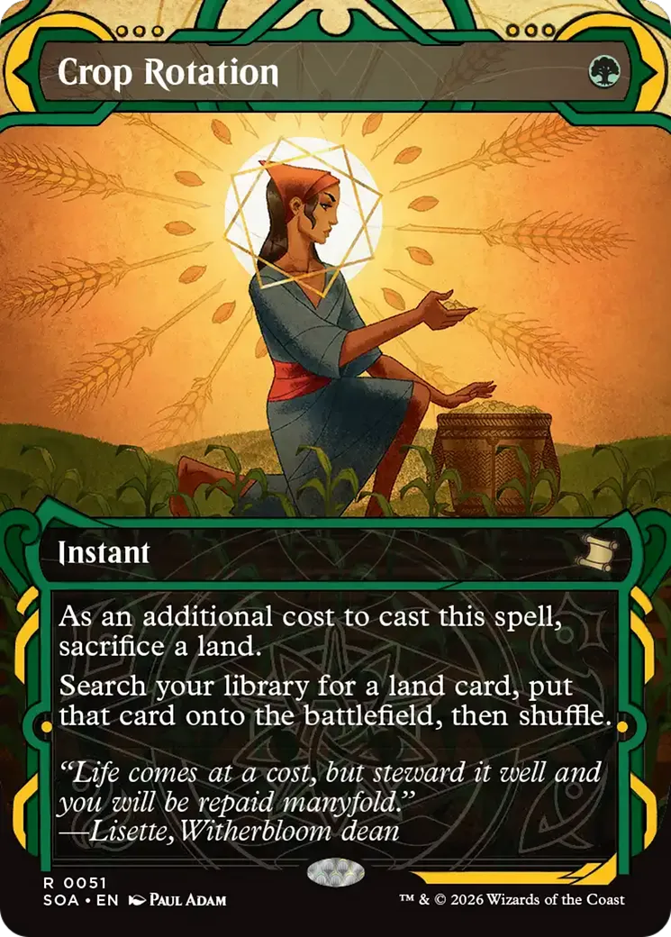 Crop Rotation — Secrets of Strixhaven Mystical Archive — Magic: The Gathering