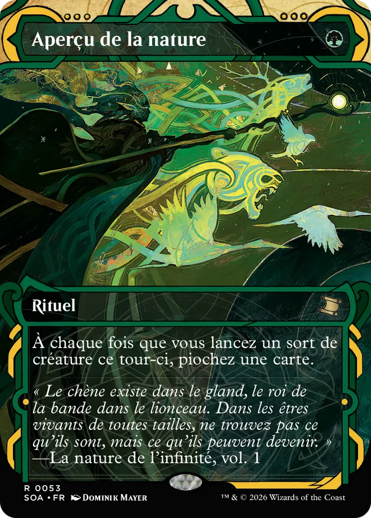 Aperçu de la nature — Secrets of Strixhaven Mystical Archive — Magic: The Gathering