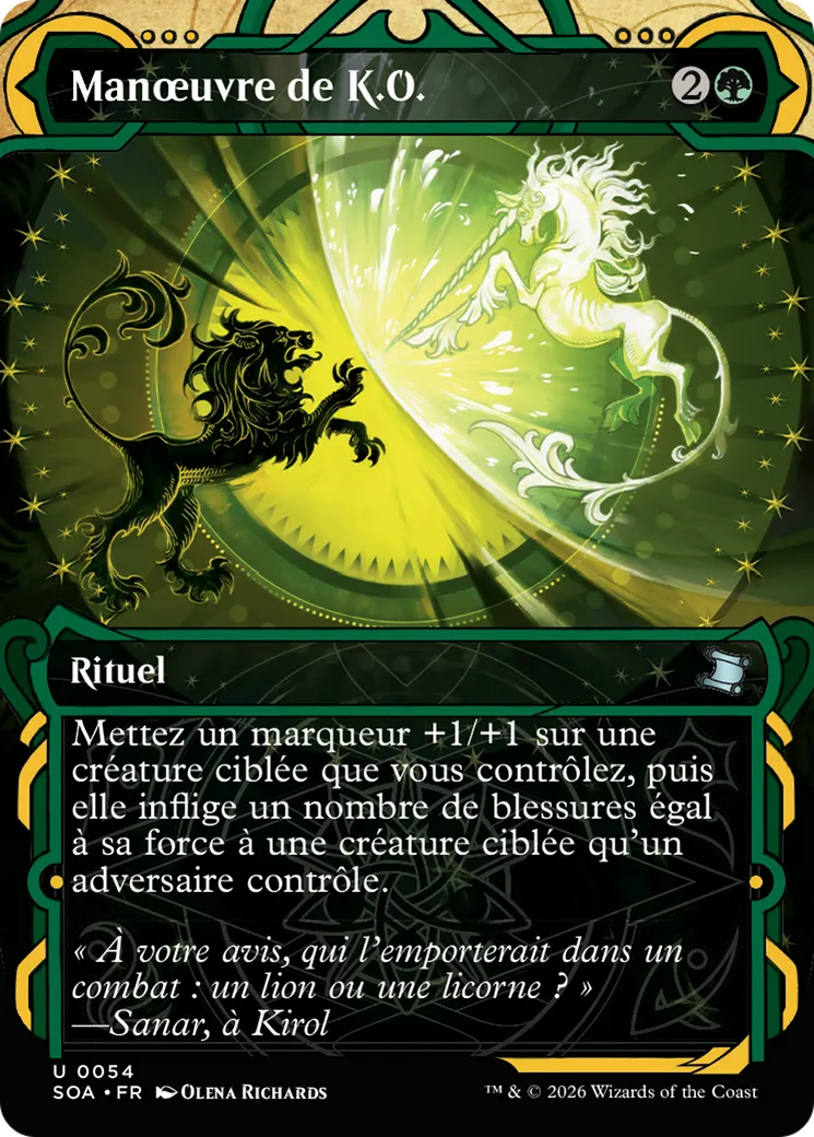 Manœuvre de K.O. from Secrets of Strixhaven Mystical Archive - Magic: The Gathering