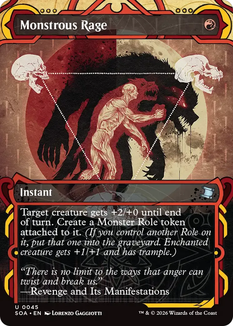 Monstrous Rage — Secrets of Strixhaven Mystical Archive — Magic: The Gathering