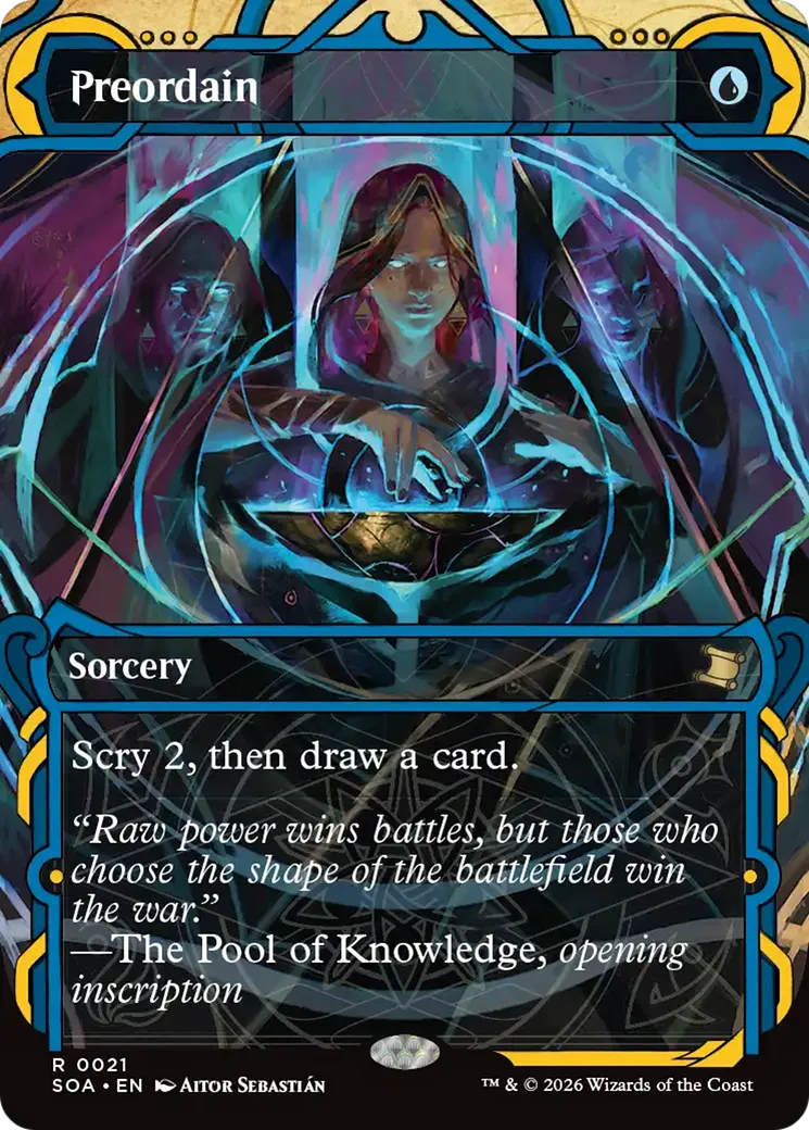Preordain from Secrets of Strixhaven Mystical Archive - Magic: The Gathering
