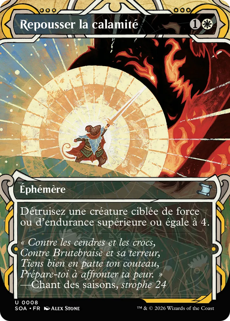 Repousser la calamité — Secrets of Strixhaven Mystical Archive — Magic: The Gathering