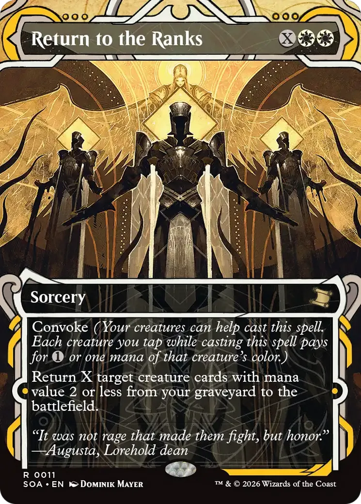 Return to the Ranks — Secrets of Strixhaven Mystical Archive — Magic: The Gathering