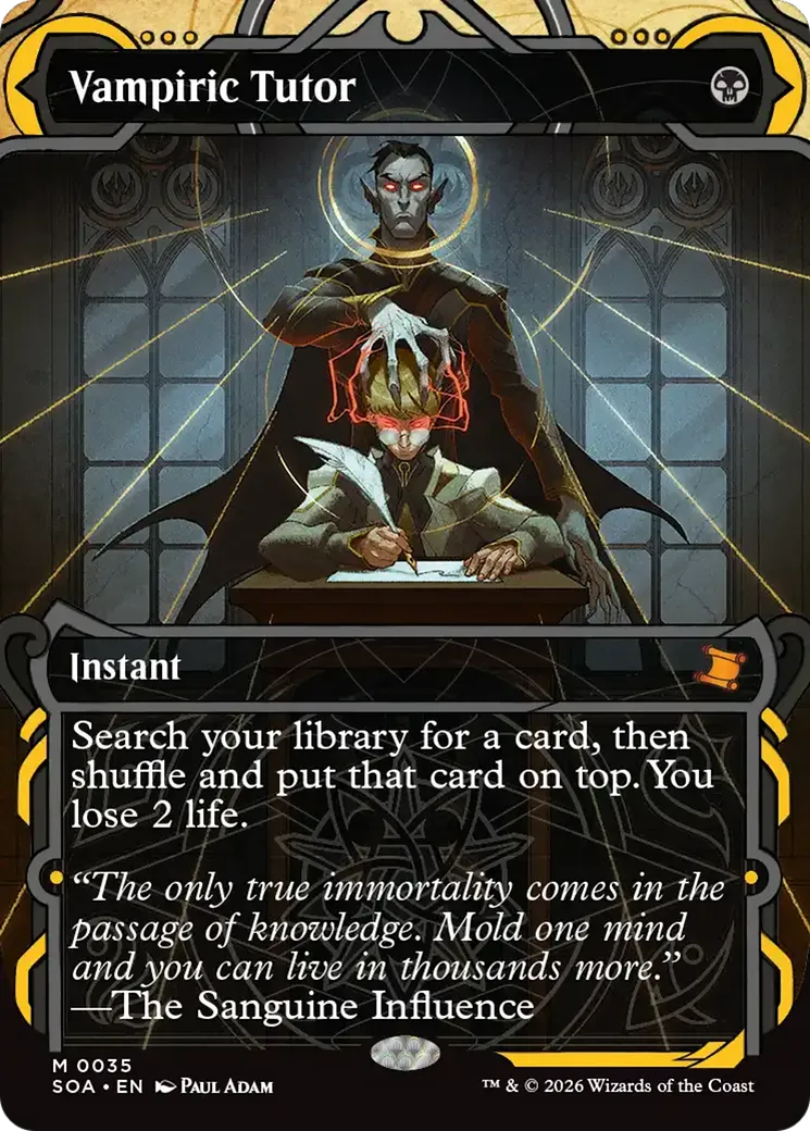 Vampiric Tutor — Secrets of Strixhaven Mystical Archive — Magic: The Gathering