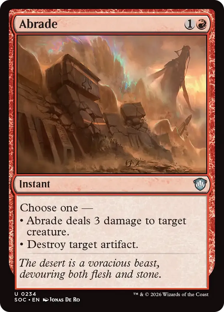 Abrade — Secrets of Strixhaven Commander — Magic: The Gathering