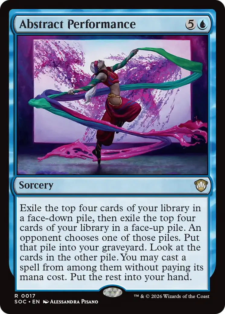 Abstract Performance — Secrets of Strixhaven Commander — Magic: The Gathering