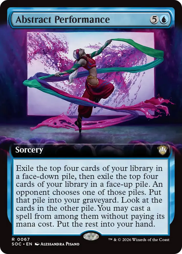 Abstract Performance — Secrets of Strixhaven Commander — Magic: The Gathering