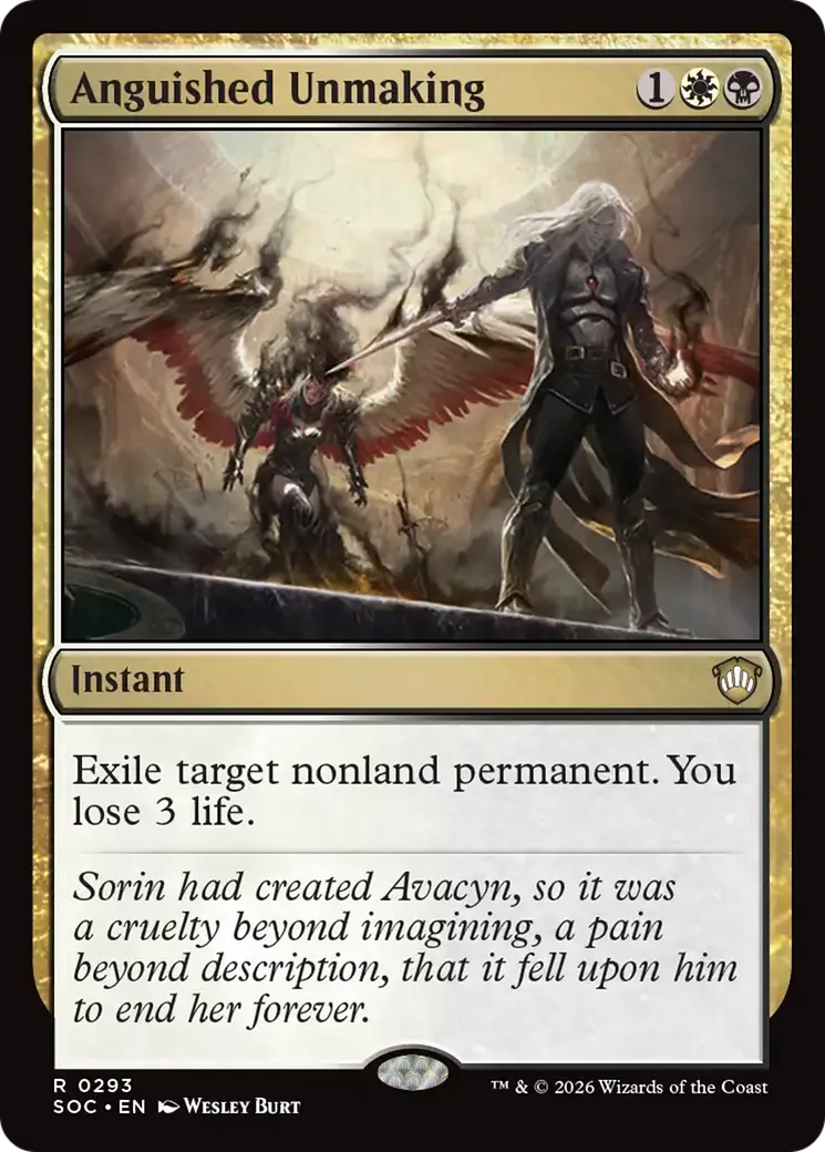 Anguished Unmaking — Secrets of Strixhaven Commander — Magic: The Gathering