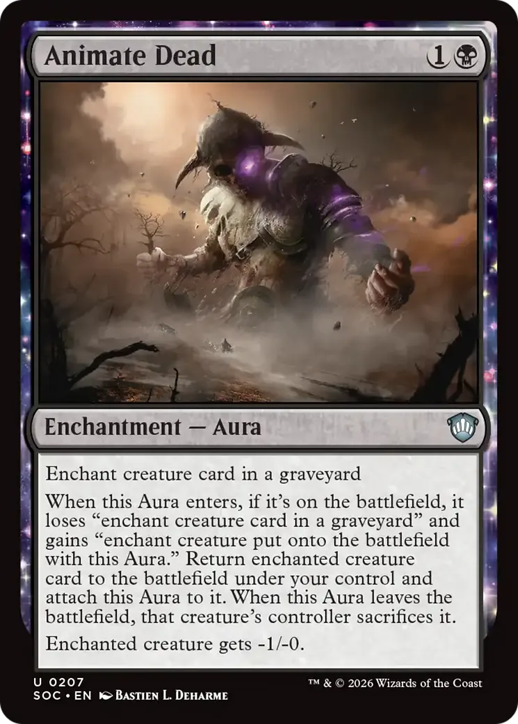 Animate Dead — Secrets of Strixhaven Commander — Magic: The Gathering