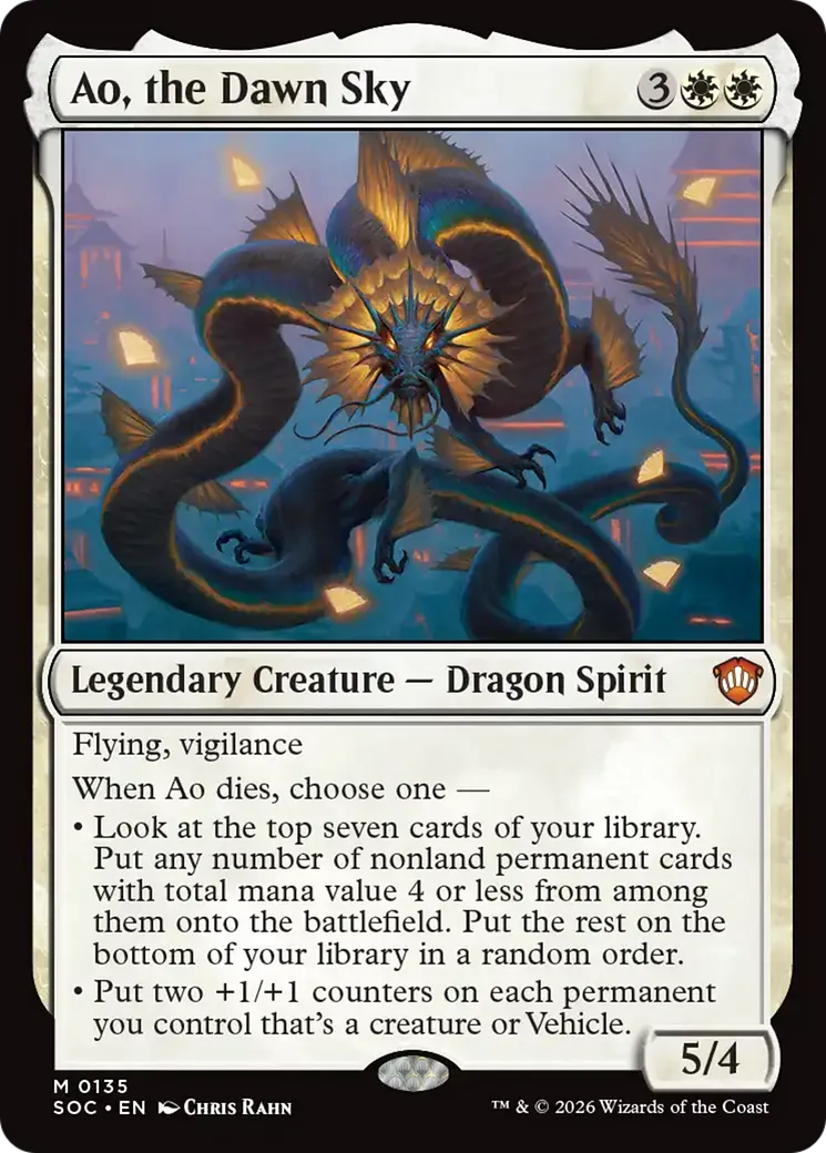 Ao, the Dawn Sky — Secrets of Strixhaven Commander — Magic: The Gathering