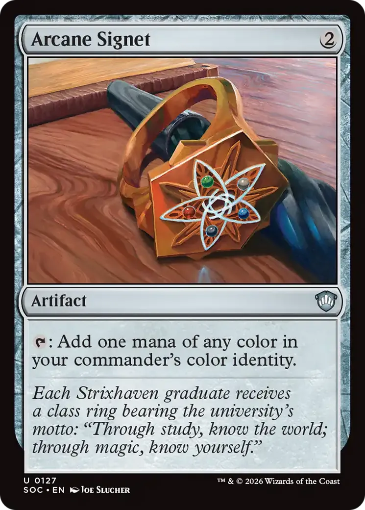 Arcane Signet — Secrets of Strixhaven Commander — Magic: The Gathering