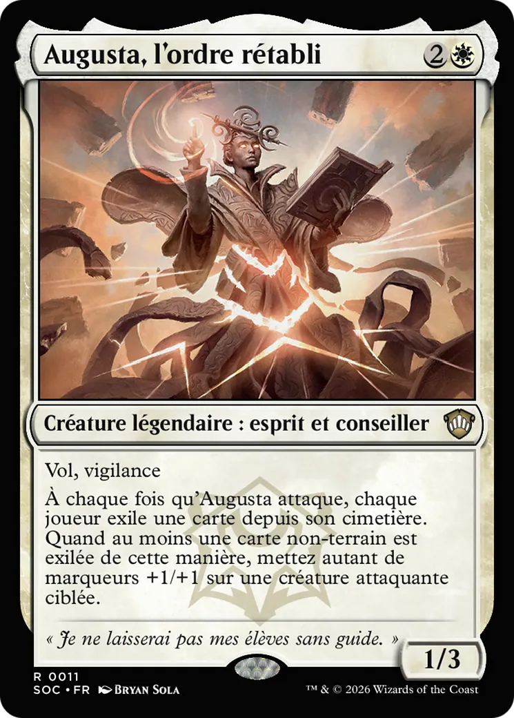 Augusta, l'ordre rétabli — Secrets of Strixhaven Commander — Magic: The Gathering
