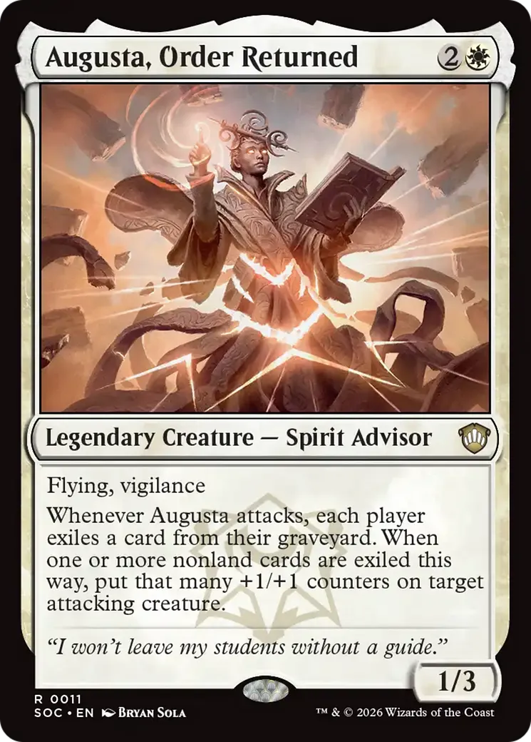 Augusta, l'ordre rétabli — Secrets of Strixhaven Commander — Magic: The Gathering