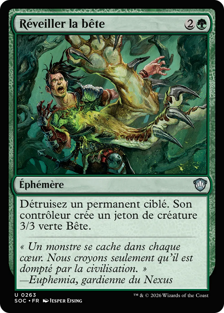 Réveiller la bête — Secrets of Strixhaven Commander — Magic: The Gathering