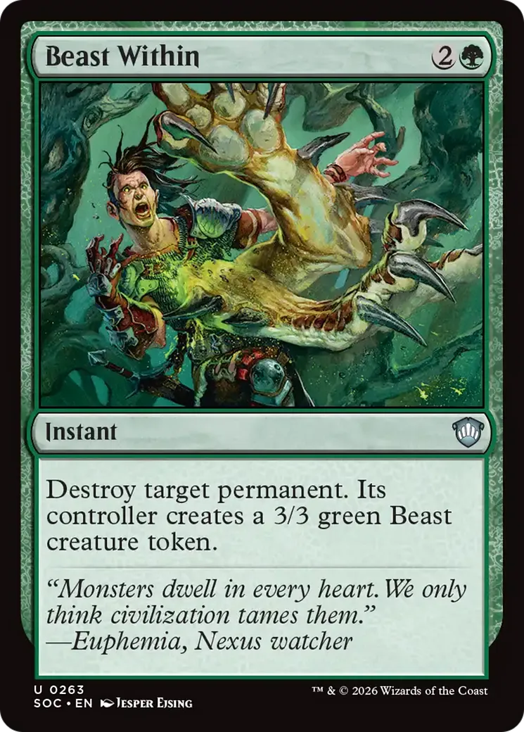 Beast Within — Secrets of Strixhaven Commander — Magic: The Gathering